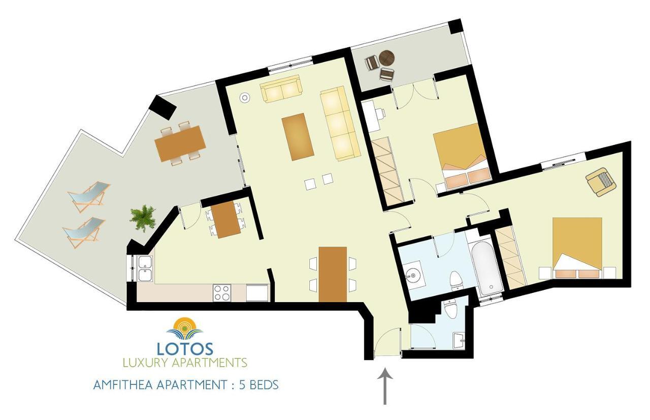 Lotos - Luxury Apartments Kounoupidhianá Dış mekan fotoğraf